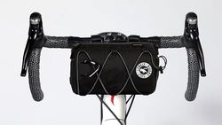 Sac Guidon Vélo Grand avec Bandoulière Sac Vélo Imperméable Nylon 3,8L 24x14x14 cm Accessoires Vélo VTT E-Bikes Compléments Panier Porte-Outils et Téléphone