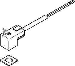 Festo 547268 Model KMEB-3-24-2.5-LED Plug Socket With Cable
