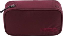 Nitro Pencil Case XL incl. Geo Driehoek & lesrooster, Etui, Etui, Etui, Etui, Pennenetui, Wijn, 21 x 10 x 6,5 cm