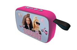 Lexibook, Mattel Barbie, Draagbare Bluetooth-luidspreker, draadloos, USB-C, SD/TF-kaart, oplaadbare batterij, Blauw/roze, BT018BB