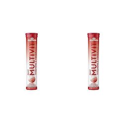 Natures Aid Daily Multivitamin Effervescent, Natural Citrus Flavour, 20 Tablets (Pack of 2)
