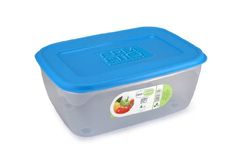 GIO'STYLE Contenitore Ermetico per Alimenti - 4L - Made in Italy - Rettangolare - Adatto a Frigorifero, Freezer, Microonde - Linea Ermetici