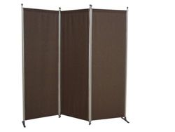 Angerer Paravent Champagne Polyacrylique - 3 Volets Marron