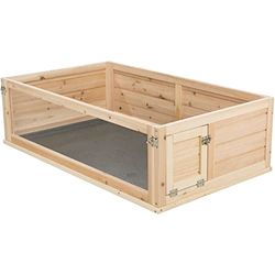 Recinto interno, porcellino d'India, in legno/plastica, 114 × 30 × 74 cm