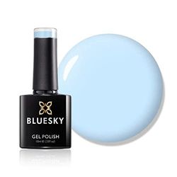 Bluesky Smalto Per Unghie Gel, Musk Pink, A044, Rosso, Arancia, Neon, Luccichio (Per Lampade Uv E Led) - 10 Ml