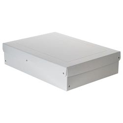 FALKEN Original PureBox Pro Made in Germany. 100 mm de alto, DIN A3, DIN ISO 9706, DIN ISO 16245-A. Caja de almacenamiento con tapa, sin ácidos, resistente al envejecimiento, adecuada para archivar