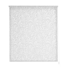 Estoralis | MYRCELLA | Tenda a rullo disegno moderno | Jacquard traslucido | Colore - Bianco | 140 x 255 cm (larghezza/altezza) dimensione del tessuto 137 x 250 cm. | Tende per finestre e porte