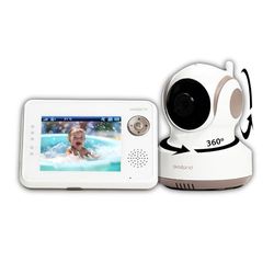 Availand | Follow Baby - Baby Monitor Video e Audio 360° con Tracciamento Automatico, Modalità VOX, Visione Notturna, Audio Bidirezionale, Connessione 300m, Batteria Lunga Durata (1º Generazione)