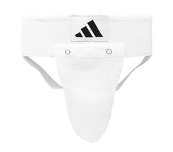 Adidas Concha protetora de artes marciais e boxe para homem, branco, tamanho L