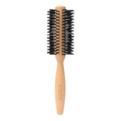 GYADA COSMETICS, brosse ronde large, idéale pour cheveux longs et moyens longs, antistatique, résistant aux hautes températures, manche ergonomique, en bois de hêtre