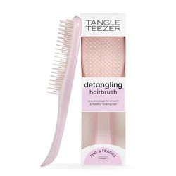 Tangle Teezer Fini e Fragili Ultimate Detangler per capelli colorati, fini e sottili - Spazzola a doppie setole morbide riduce rottura e lo strappo - per capelli delicati, Rosa (Pink Dust)
