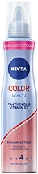 NIVEA Color Care Mousse coiffante nourrissante avec protection thermique, panthénol et vitamine B3, fixateur pour une brillance des couleurs éclatante et une tenue 24 h, Styling Mousse (niveau 4)
