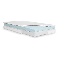 Julius Zöllner Matelas pour Adolescent Wave Junior – Matelas Junior de qualité supérieure, Noyau en Mousse Froide Respirante avec Profil ondulé, certifié Oeko-Tex Standard 100, fabriqué en Allemagne,