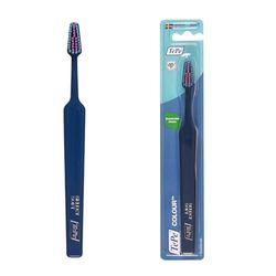 Spazzolino TePe Colour Soft, Dark Blue, 1pz, setole soft per una pulizia precisa e delicata, spazzolino soft per adulti e bambini più grandi