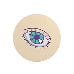 Questo Casa, Tapis de Souris Rond imprimé numérique avec Fond antidérapant pour Bureau et Maison Diamètre 22 cm
