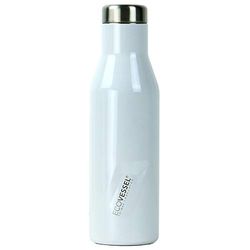 EcoVessel Unisex Aspen Tri Max vakuumisolerat rostfritt stål vatten och vinflaska, vit pärla, 473 ml