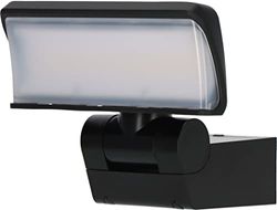 Brennenstuhl Faretto LED WS 2050 S/LED per esterni, 20 W (1680 lm, IP44, 3000 K, luce bianca calda, testa del faretto orientabile orizzontalmente e verticale), nero