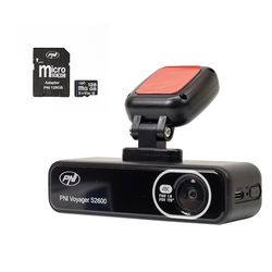 PNI Voyager S2600 Caméra de Voiture DVR WiFi, 4K Ultra HD, GPS et Carte mémoire microSD 128 Go Inclus