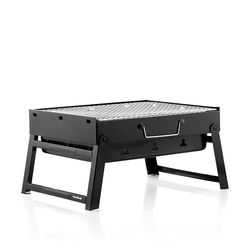 InnovaGoods® Opvouwbare Houtskool Barbecue, Lichte & Gemakkelijke Mini Camping Grill, Buiten Maaltijd Dienblad, Innovatief Ontwerp, Gemakkelijk Schoon te Maken, Zwart, Ijzer