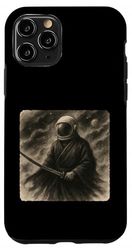 Astronaut Samurai Warrior Katana Kimono Zen Sumi-E Vintage Case for iPhone 11 Pro