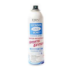 EBIN New York Wonder Bond Adhesive Spray Sports Edition 80ml - Maximum Hold, Water-Resistant Lace Glue, Quick-Drying, Long-Lasting & Spray for Wigs, Extensions, & Frontals