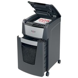 Rexel 2020225X Auto+ 225X – Destructeur de Documents Automatique Coupe Croisée Sécurité P4, Capacité 225 Feuilles, Corbeille 60 litres Amovible, Roulettes Pivotantes