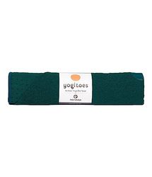 Manduka Yogitoes Yogahanddoek voor mat, antislip en sneldrogend, voor hete yoga, met rubberen bodemgreeppunten, dun en licht, 180 cm, diepzee