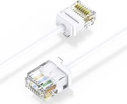 Elfcam® - 12m Slim Cat 6 Ethernet Cable, LAN WAN Network Cable Cat6 32AWG,Ultra Slim White (12 metres)