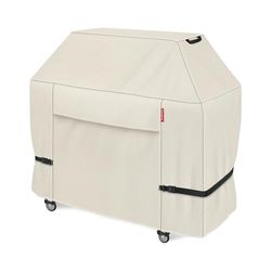 Porch Shield Housse de Barbecue à gaz 600D imperméable pour Weber, Brinkmann, Char-Broil et Plus Encore, Brun Clair 122 cm (l x P x H)