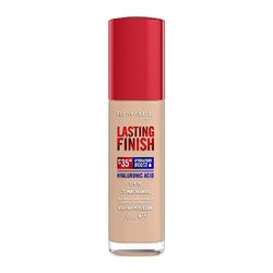 Rimmel Lasting Finish 35Hr Foundation 050 Fair Porcellana, copertura completa, idratante, SPF20, acido ialuronico, vitamina E, 2% niacinamide, da indossare tutto il giorno, vegano, cruelty free