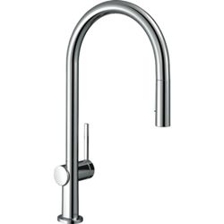 hansgrohe Talis M54 1-grip keukenkraan 210, met uittrekbare handdouche, 2jet, sBox chroom, 72801000