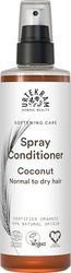 Urtekram Condicionador em spray sem enxaguar de coco com néctar de coco orgânico, hidratação natural e controlo de friz, para cabelo normal, vegano e natural, 250 ml
