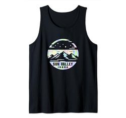 Diseño montañoso de Sun Valley, Idaho, Sun Valley ID Camiseta sin Mangas