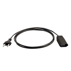 as - Schwabe 50152 50152 - Cabo extensão de corrente (2,5 A, 5 m), preto, 230 V