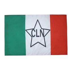 BANDERA de ITALIA COMITÉ DE LIBERACIÓN NACIONAL 90x60cm para palo - BANDERA DEL CLN ITALIANO 60 x 90 cm - AZ FLAG