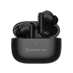 MoreJoy MJ111Bluetooth hoofdtelefoon, draadloze oordopjes CSC 3.0 Self Learning ENC geluidsisolatie, kristalhelder geluidsprofiel, 22 uur batterij, IPX4 waterbescherming, opladen met USB-C