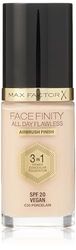 Max Factor Facefinity All Day Flawless 3-in-1 foundation in Porcelain 30 – primer, concealer & foundation in één – voor een perfect gematteerde afwerking – 1 x 30 ml