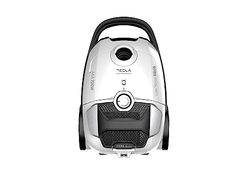 TESLA Aspirador BG400W con Bolsa, 700W, Depósito 3L, Filtro HEPA Lavable, Radio de Trabajo de 10m, Blanco