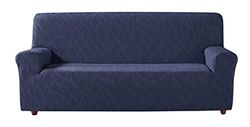 Zebra Textil Alexia - Housse de Canapé Elastique , Taille 3 Places (de 180 à 210 cm), Couleur Bleu