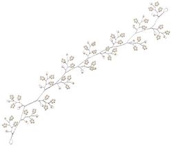 A&A Peigne à cheveux avec fleurs perlées et pinces 0,15 kg