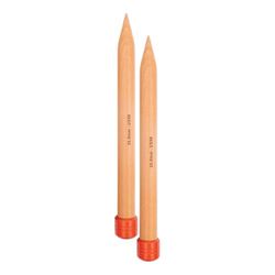 KnitPro Basix Aiguilles à Tricoter Simple, Bouleau, Multicolore, 25 cm x 25 mm
