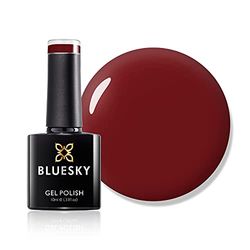 Vernis à ongles gel Bluesky, Paradise Deep Red 80575, rouge foncé, durable, résistant aux puces, 10 ml (nécessite du séchage sous lampe LED UV)