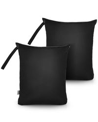 OTraki Natte Dry Bag Waterdichte Vuile Wasserij Reistas Zwemmen Luier Doek Tas Herbruikbare Opknoping Rits Organizer Opbergtas voor Badpak Gym Strandlaken 2 Pack (16 x 20")
