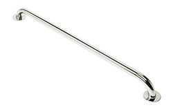 HOMECRAFT Chrome Steel Ringwood Grab Bar, Safety Rail and Mobility Aid for Bathroom and Shower, Elderly, Handicapped and Disabled User Support, Indoor and Outdoor Attachment , 36"