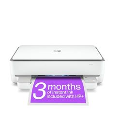 HP Envy 6020e All in One Colour Printer with 3 months of Instant Ink included with HP+, White
