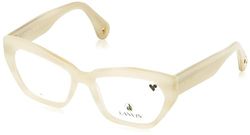 Lanvin Unisex LNV2638 solglasögon 103 elfenbenshorn, 54, 103 elfenbenshorn, 54