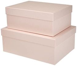 Rössler Papier 13491453580 - S.O.H.O. Boxline caja de cartón de 2, rectangular, Polvo