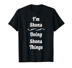 Shona Nome Personalizzato Camicia Personalizzata Shona Compleanno Maglietta