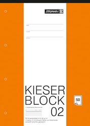Baier & Schneider - Bloc de papel de cartas (tamaño A4, con rayas 2 K, 50 unidades), color blanco