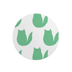 Questo Casa, Round Digital Printed Mouse Pad, Non-Slip Base, for Office and Home, Diameter:22cm